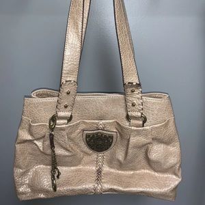 Nicole Miller faux snake‎ skin purse / handbag